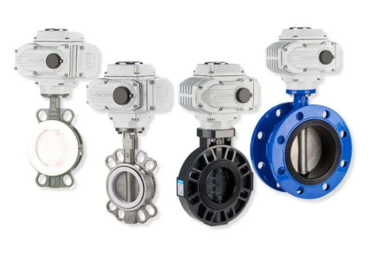 electric butterfly valve types