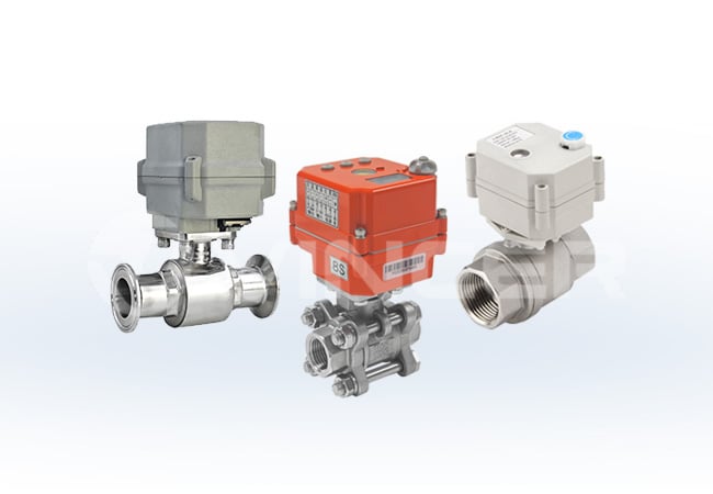 Space-saving miniature motorized ball valve with brushless motor for HVAC - VINCER