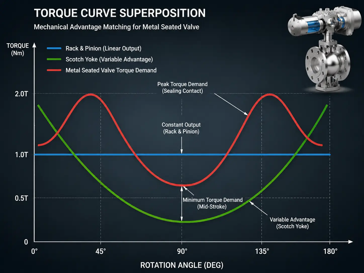 Torque Curve Superposition for Metal Seated Valves