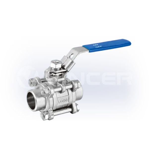 3-piece butt weld ball valve - VINCER