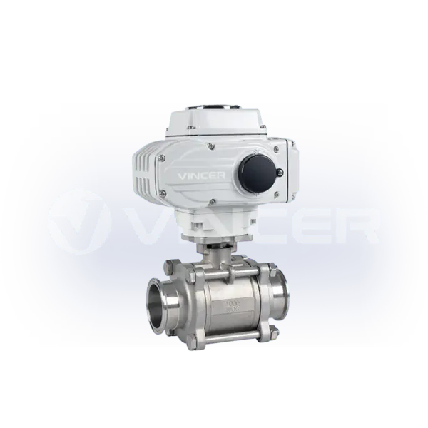 Electric 3-piece Clamp Ball Valve - VINCER
