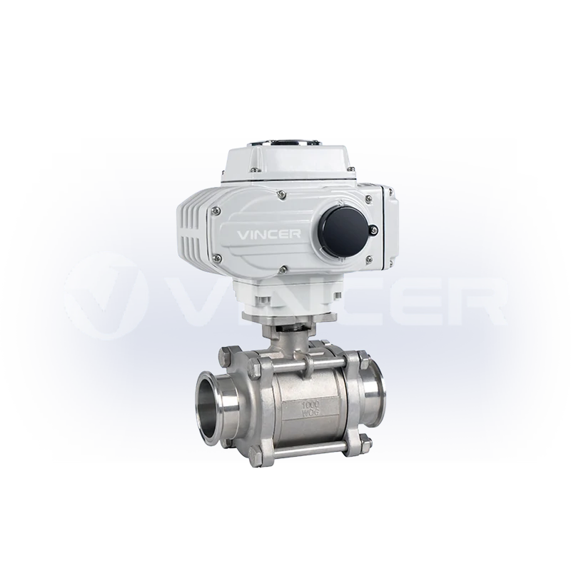 Electric 3-piece Clamp Ball Valve - VINCER