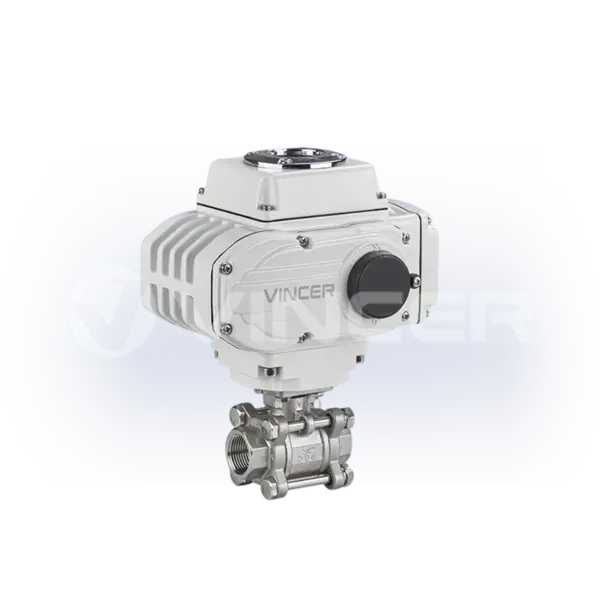 Electric 3-piece Threaded Ball Valve - VINCER