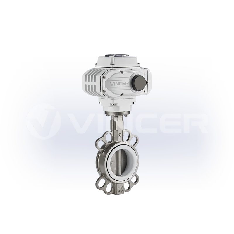 motorized wafer stainless-steel butterfly valve-VINCER