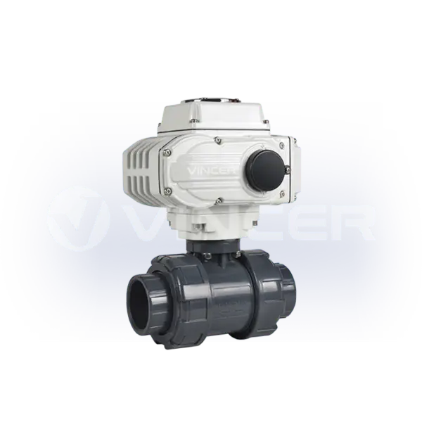 Electric 2-Way True-Union Socket Ball Valve - VINCER