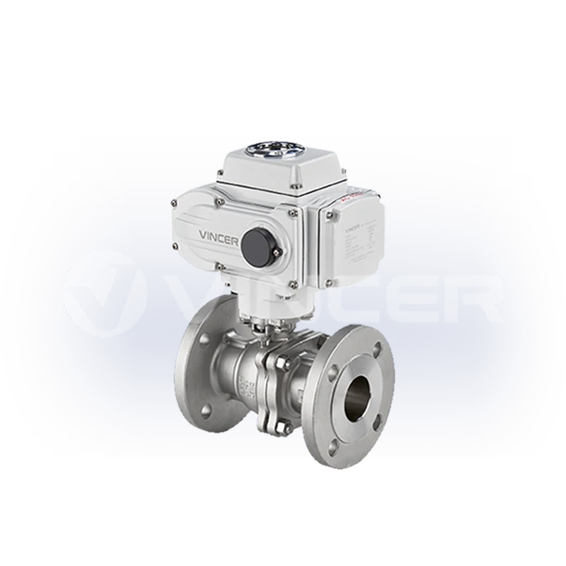 Electric Flanged 2-Way Ball Valve - VINCER
