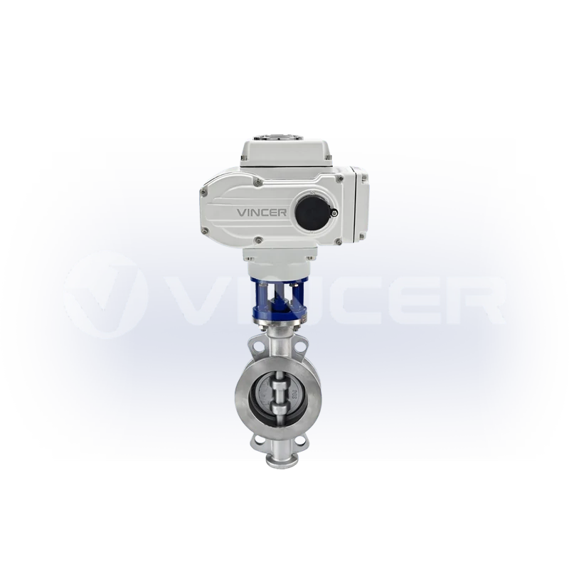 Electric metal-seated stainless steel butterfly valve - VINCER
