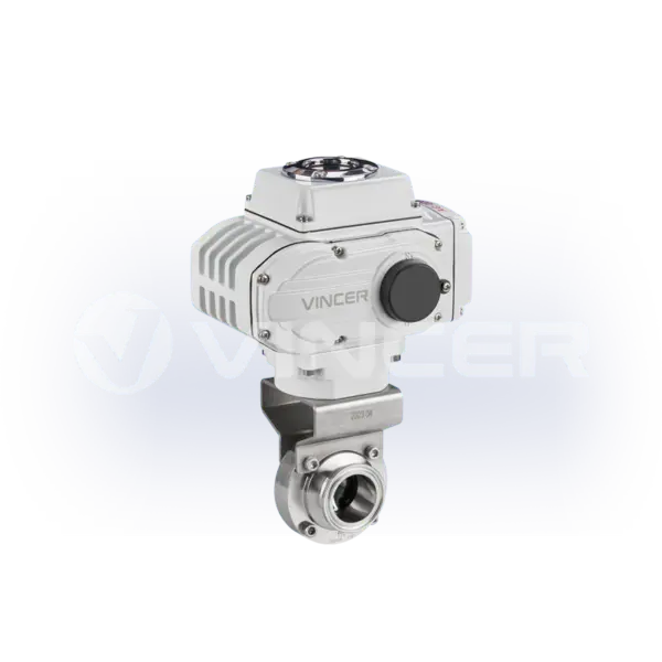 Electric Sanitary Clamp Butterfly Valve - VINCER