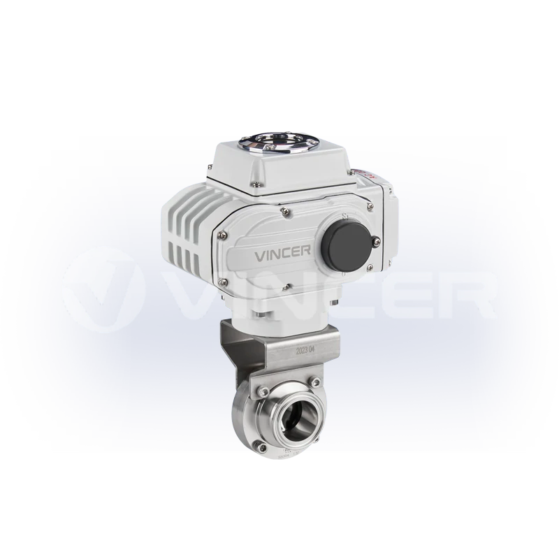 Electric Sanitary Clamp Butterfly Valve - VINCER