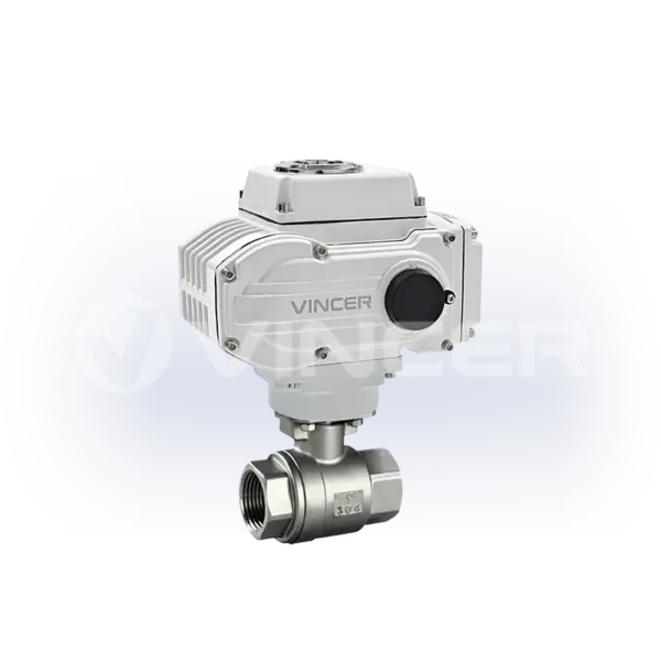 Electric Threaded 2-Way Ball Valve - VINCER