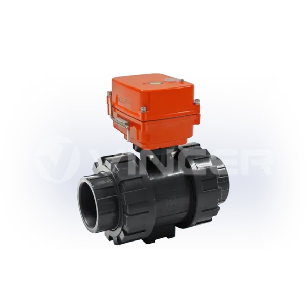 Miniature Electric True-Union UPVC Ball Valve - VINCER