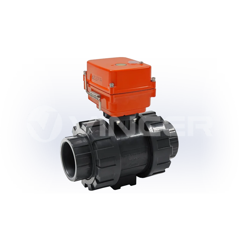 Miniature Electric True-Union UPVC Ball Valve - VINCER