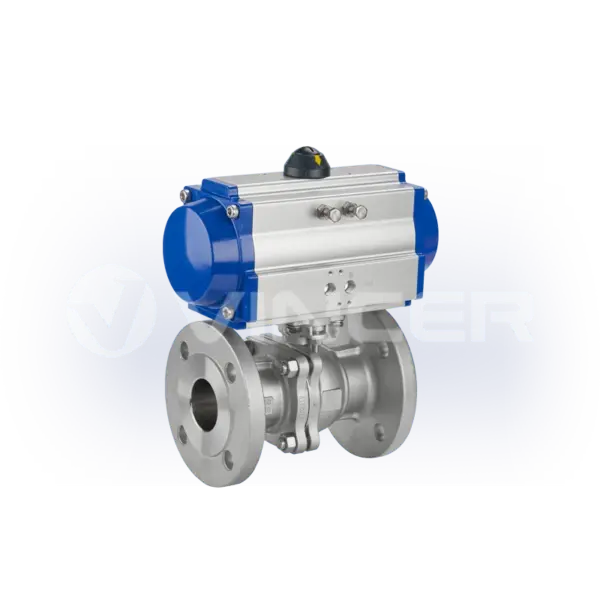 Pneumatic Flanged 2-Way Ball Valve - VINCER