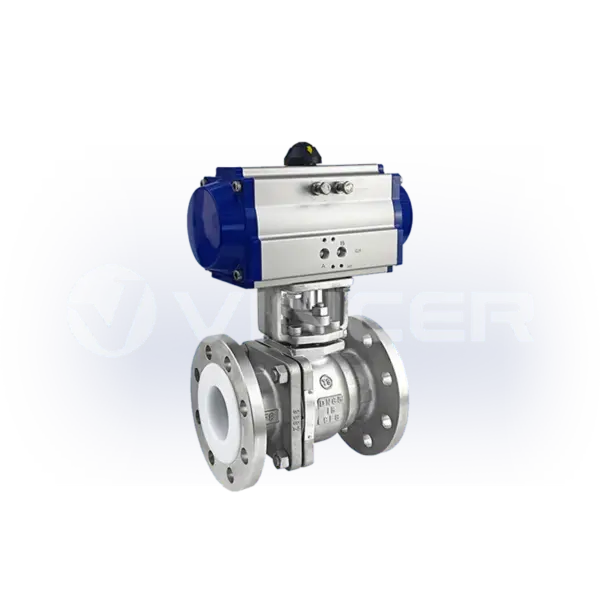 Pneumatic PTFE-Lined 2-Way Ball Valve - VINCER