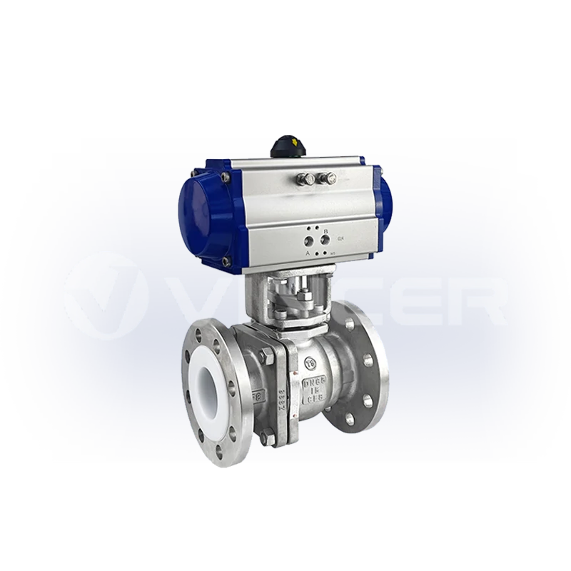 Pneumatic PTFE-Lined 2-Way Ball Valve - VINCER
