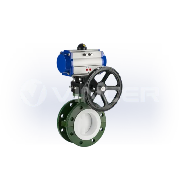 Pneumatic PTFE-Lined Flanged Butterfly Valve - VINCER