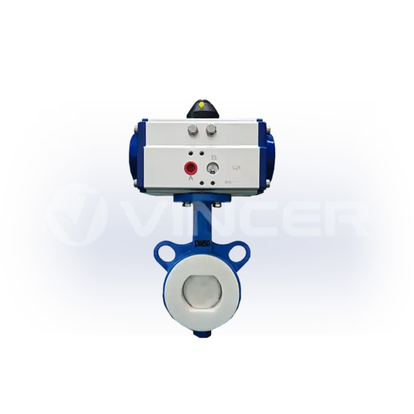 Pneumatic PTFE-Lined Wafer Butterfly Valve - VINCER