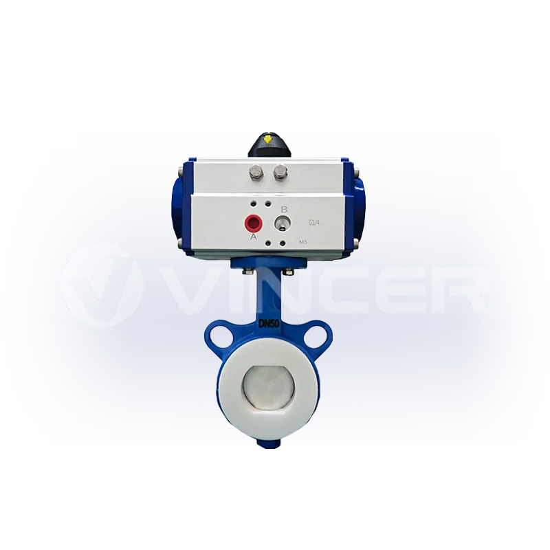 Pneumatic PTFE-Lined Wafer Butterfly Valve - VINCER