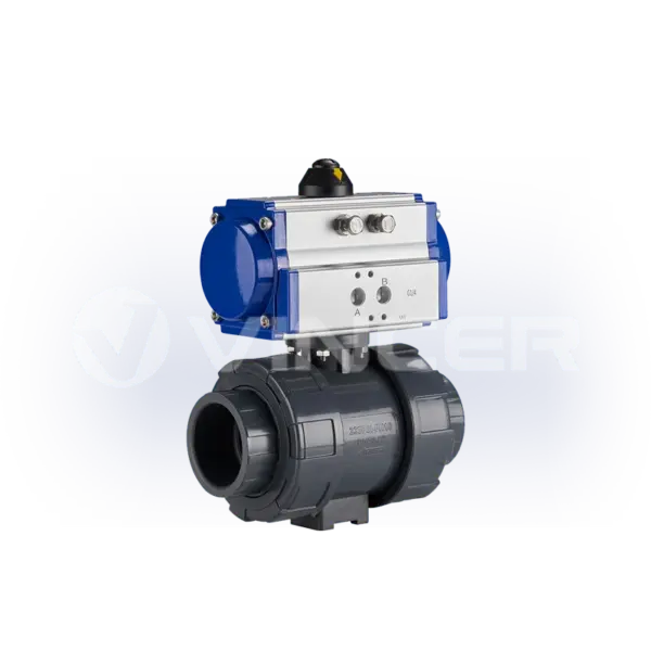 Pneumatic 2-Way True-Union Socket Ball Valve - VINCER