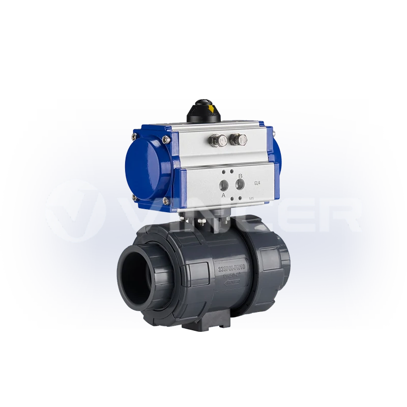 Pneumatic 2-Way True-Union Socket Ball Valve - VINCER