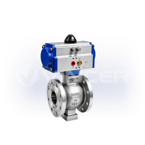 Pneumatic V-Port Segmented Ball Valve - VINCER