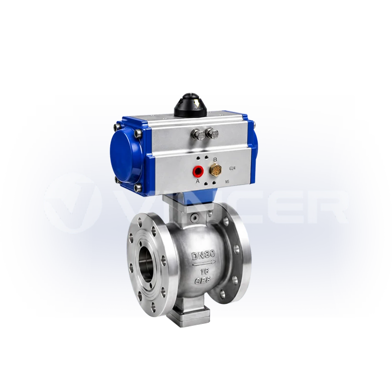 Pneumatic V-Port Segmented Ball Valve - VINCER