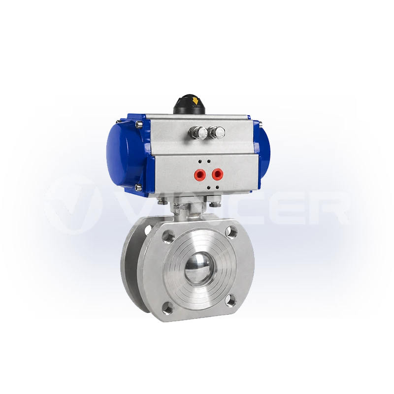 Pneumatic Wafer Thin Ball Valve - VINCER