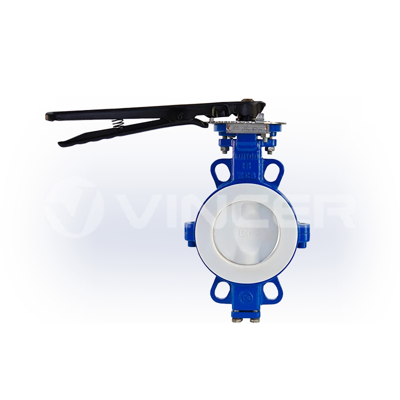 Manual PTFE-Lined Wafer Butterfly Valve - VINCER