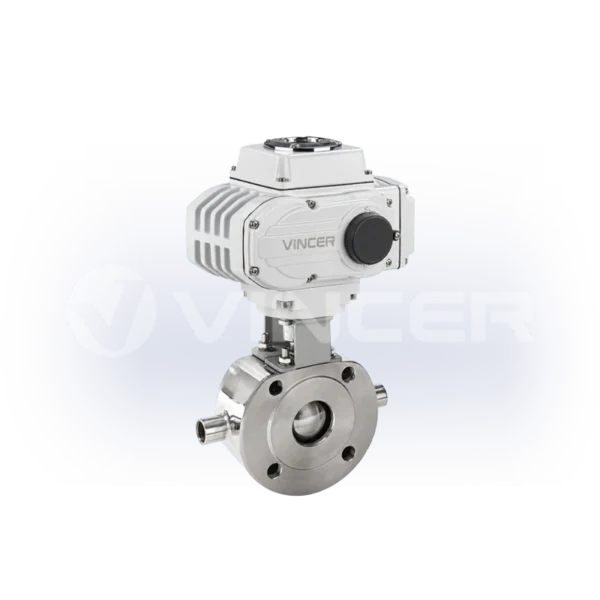 Motorized Heating Jacket Wafer Ball Valve - VINCER